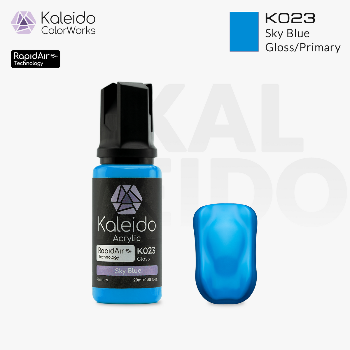 Kaleido ColorWorks สีอะคริลิกสูตรน้ำ Primary Colors Set A 20ml (24 สี) Kaleido ColorWorks