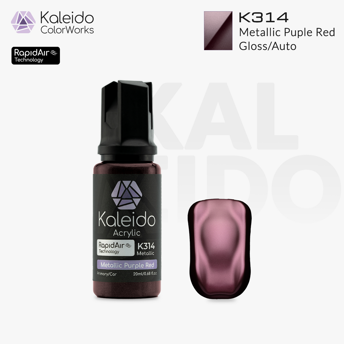 Kaleido ColorWorks สีอะคริลิกสูตรน้ำ Auto Colors Set A 20ml (24 สี) Kaleido ColorWorks