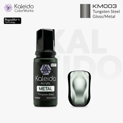Kaleido ColorWorks สีอะคริลิกสูตรน้ำ Metal Colors 20ml (12 สี) Kaleido ColorWorks