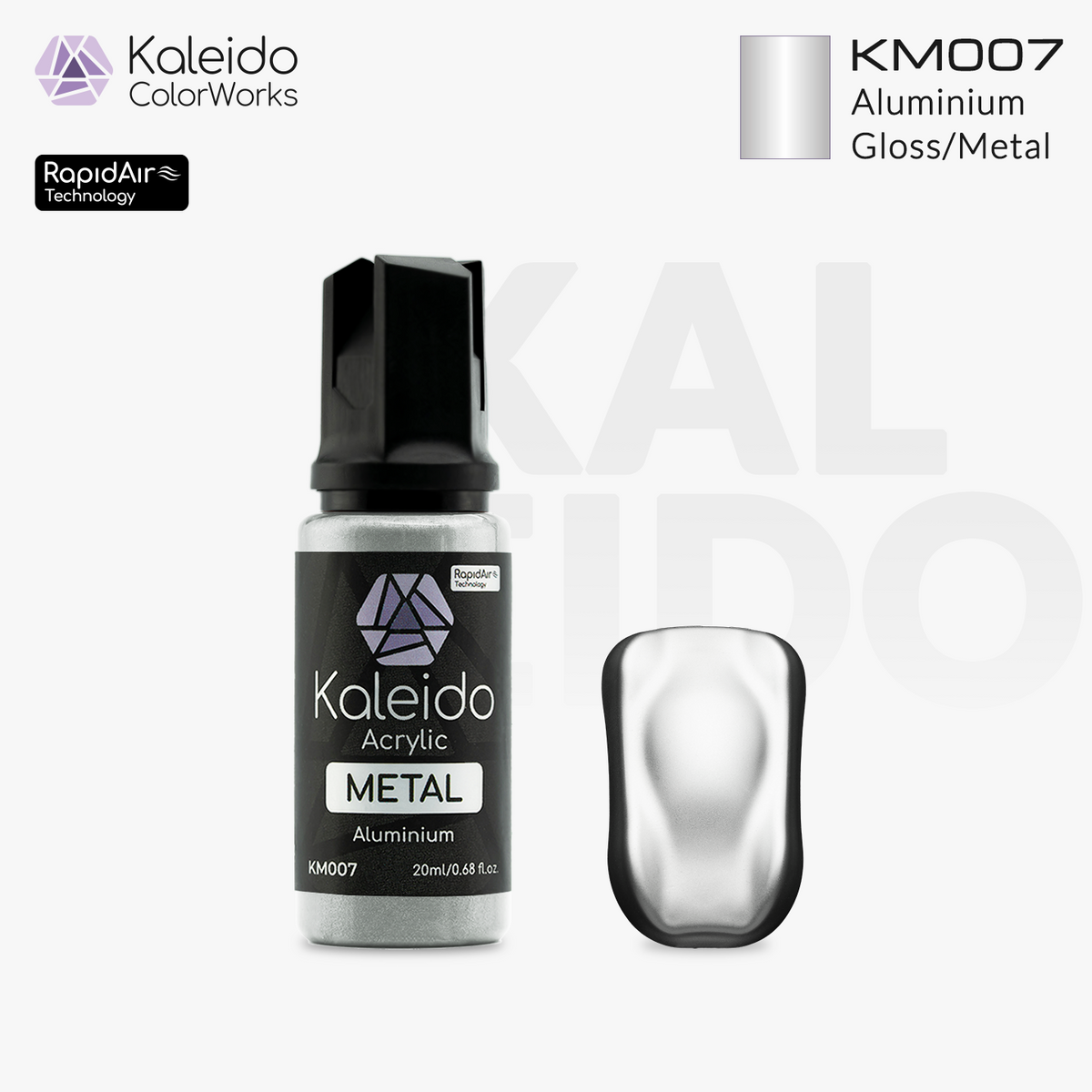 Kaleido ColorWorks สีอะคริลิกสูตรน้ำ Metal Colors 20ml (12 สี) Kaleido ColorWorks