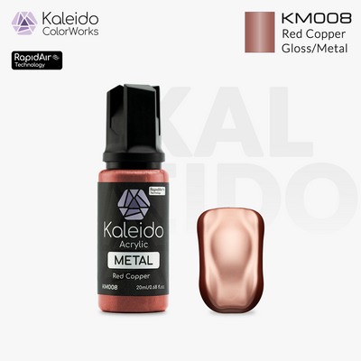 Kaleido ColorWorks สีอะคริลิกสูตรน้ำ Metal Colors 20ml (12 สี) Kaleido ColorWorks
