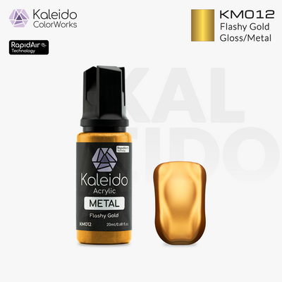 Kaleido ColorWorks สีอะคริลิกสูตรน้ำ Metal Colors 20ml (12 สี) Kaleido ColorWorks