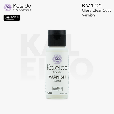 Kaleido ColorWorks น้ำยาเคลือบใสสูตรน้ำ Varnish 60ml และ 210ml (6 แบบ) Kaleido ColorWorks
