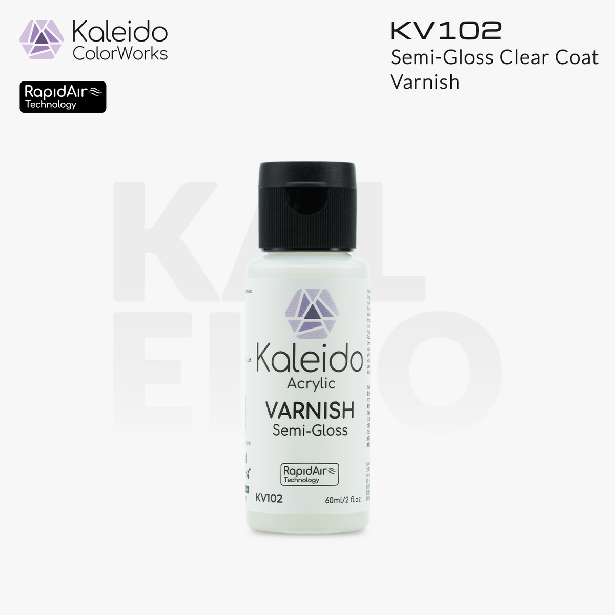 Kaleido ColorWorks น้ำยาเคลือบใสสูตรน้ำ Varnish 60ml และ 210ml (6 แบบ) Kaleido ColorWorks