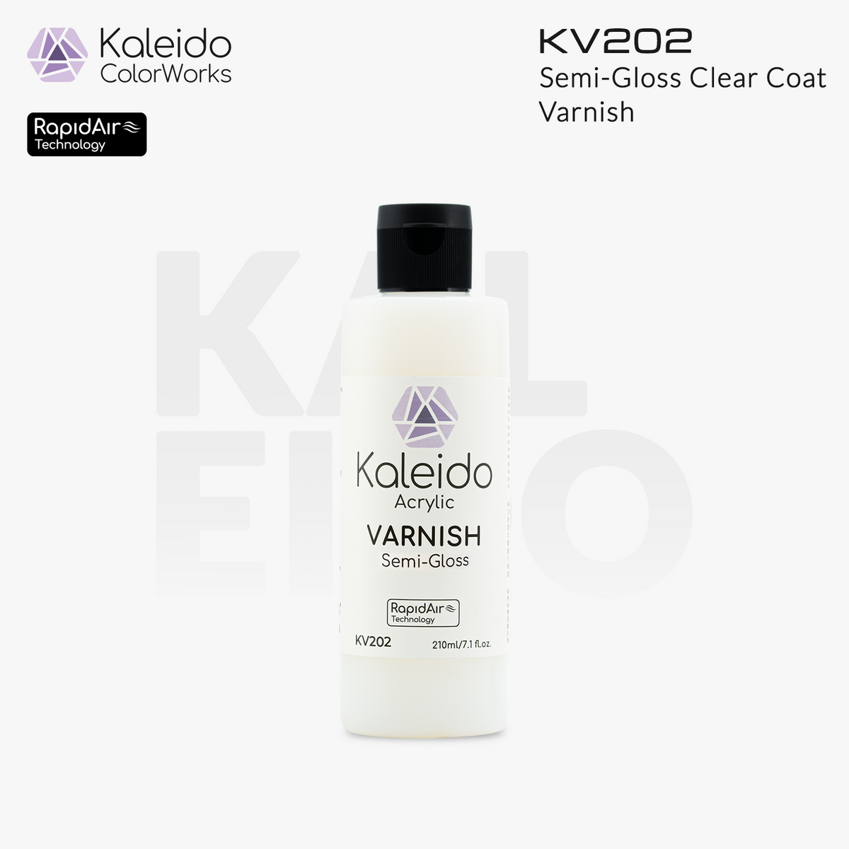 Kaleido ColorWorks น้ำยาเคลือบใสสูตรน้ำ Varnish 60ml และ 210ml (6 แบบ) Kaleido ColorWorks