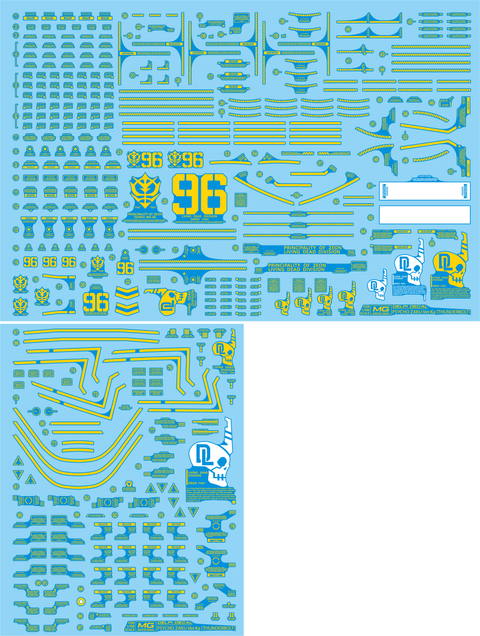 Delpi Water Decal (ดิแคลน้ำ) MG Psycho Zaku Thunderbolt Ver.Ka