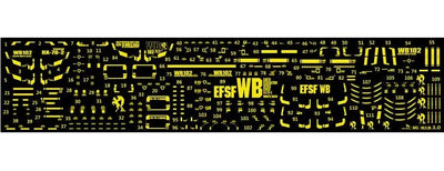 Delpi Metal Sticker (สติกเกอร์โลหะ) MG RX-78-2 First 3.0 Gundam (Gold) Delpi Decal